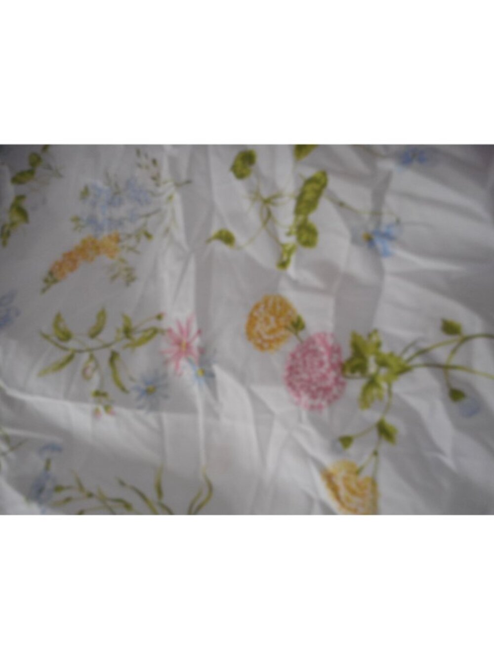Vintage Multi color Floral Full Double Bed Sheet - Picture 2 of 6